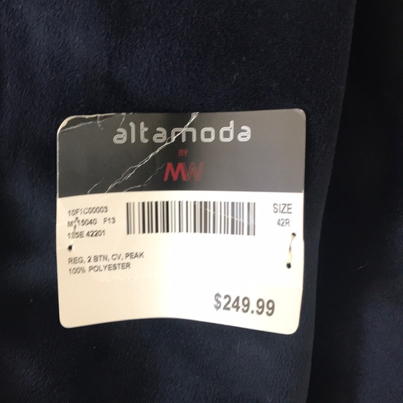 Alta Moda by MW 100% Polyester Suit Jacket - Picture 3 of 6